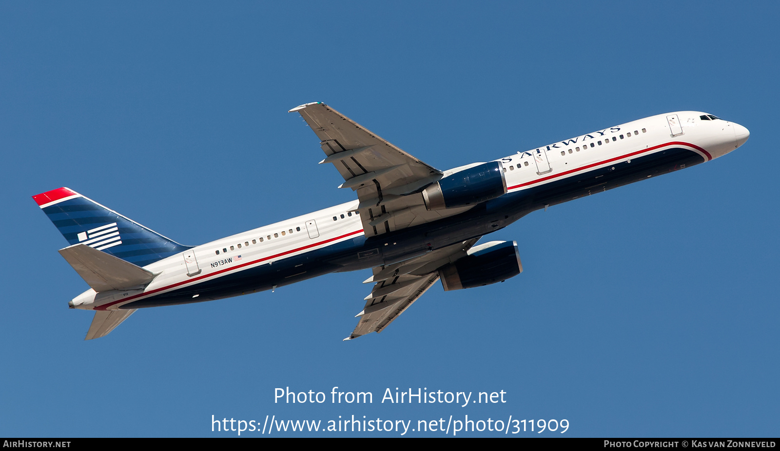 Aircraft Photo of N913AW | Boeing 757-225 | US Airways | AirHistory.net #311909