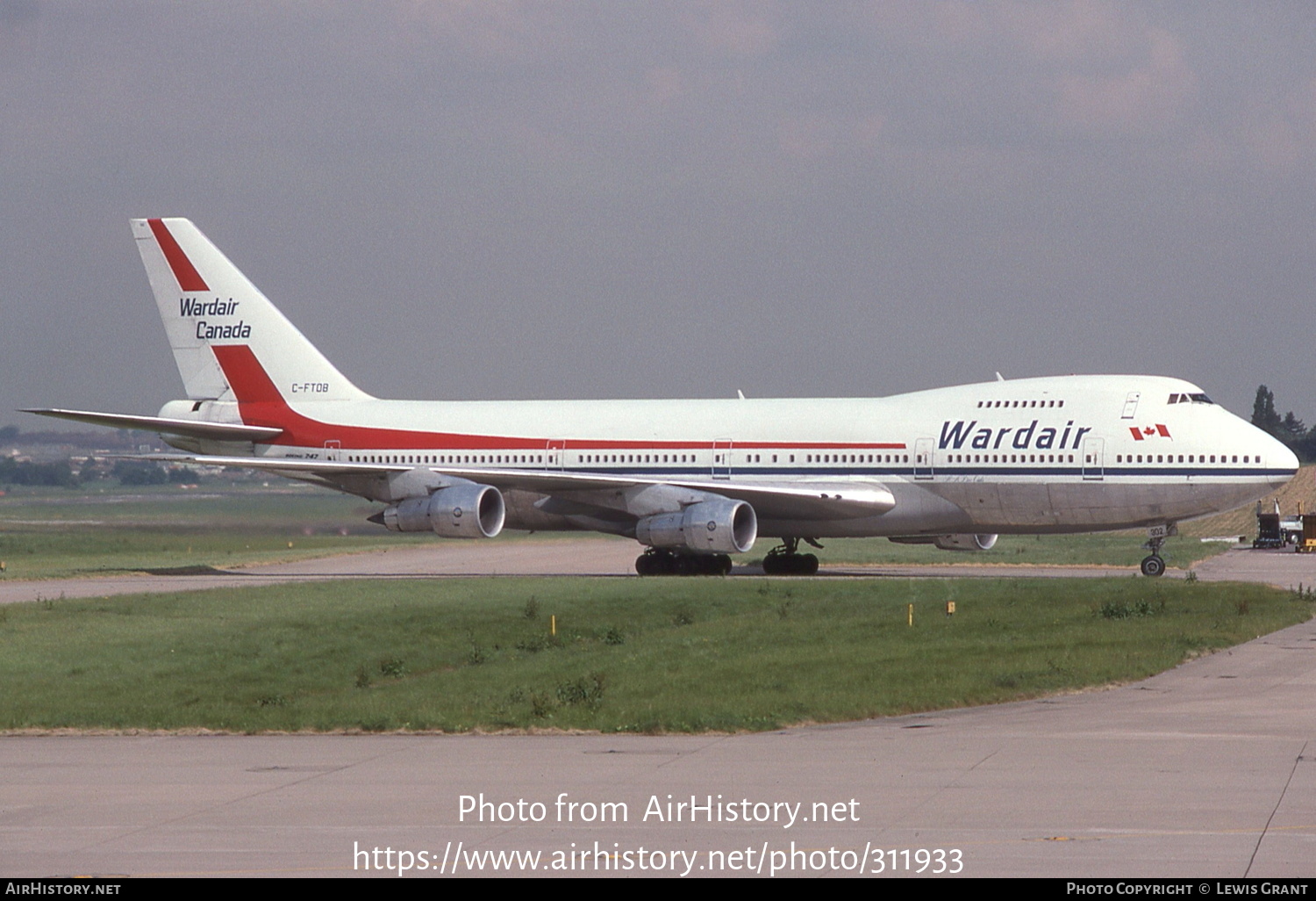 Aircraft Photo of C-FTOB | Boeing 747-133 | Wardair Canada | AirHistory.net #311933