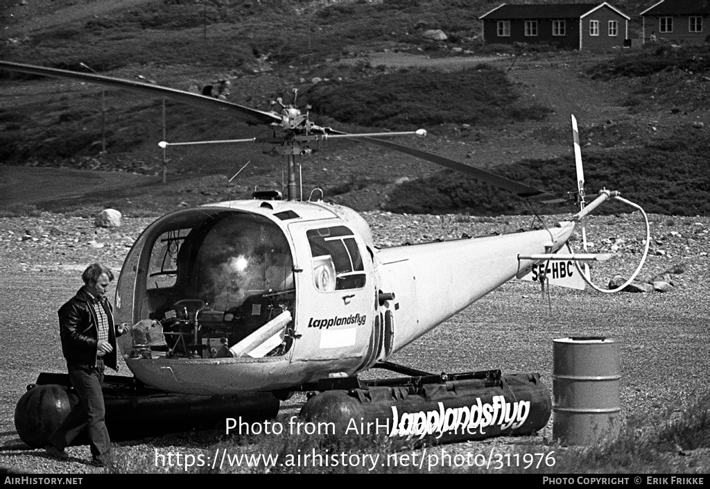 Aircraft Photo of SE-HBC | Bell 47J-2A Ranger | Lapplandsflyg | AirHistory.net #311976