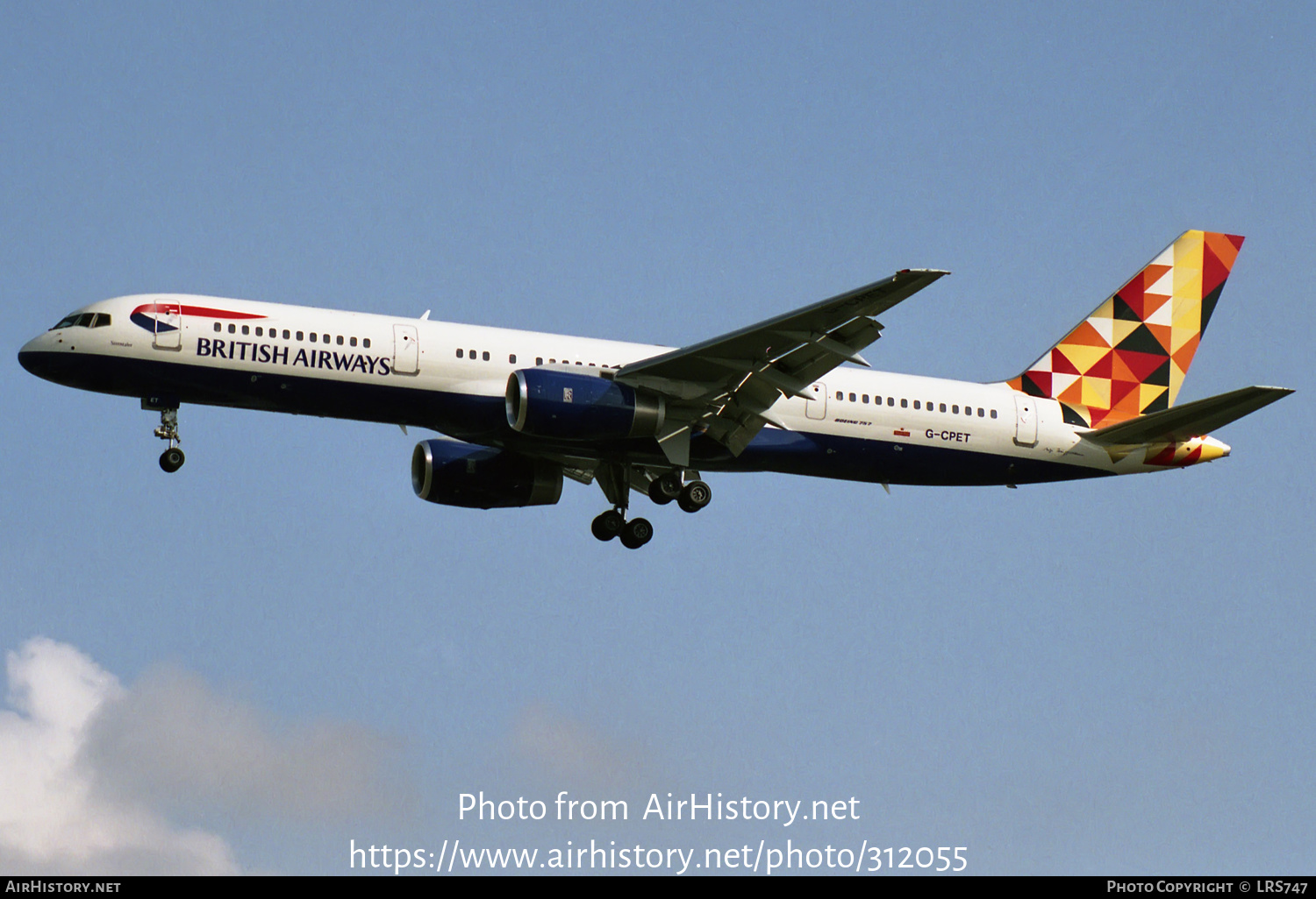 Aircraft Photo of G-CPET | Boeing 757-236 | British Airways | AirHistory.net #312055