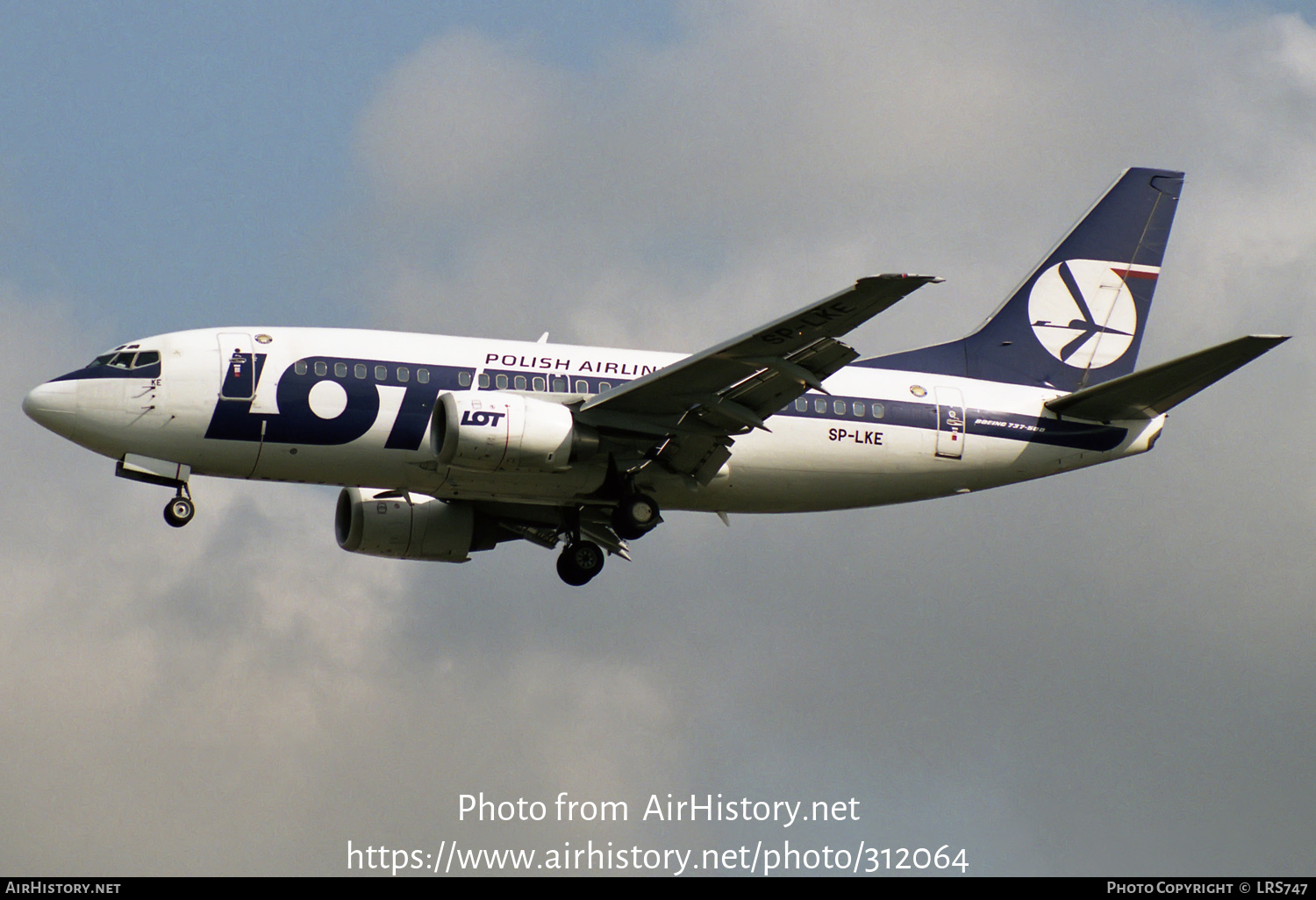 Aircraft Photo of SP-LKE | Boeing 737-55D | LOT Polish Airlines - Polskie Linie Lotnicze | AirHistory.net #312064