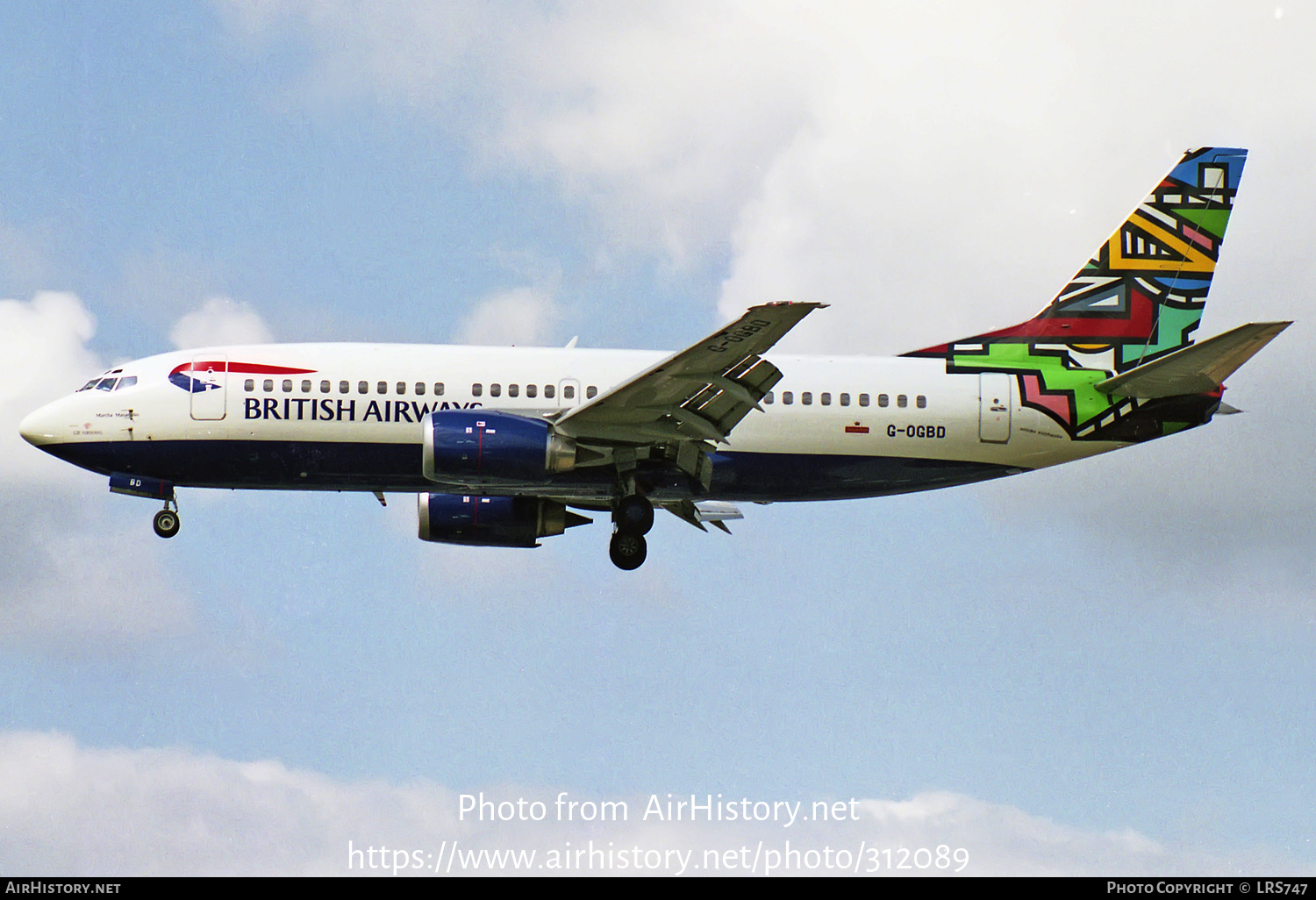 Aircraft Photo of G-OGBD | Boeing 737-3L9 | British Airways | AirHistory.net #312089