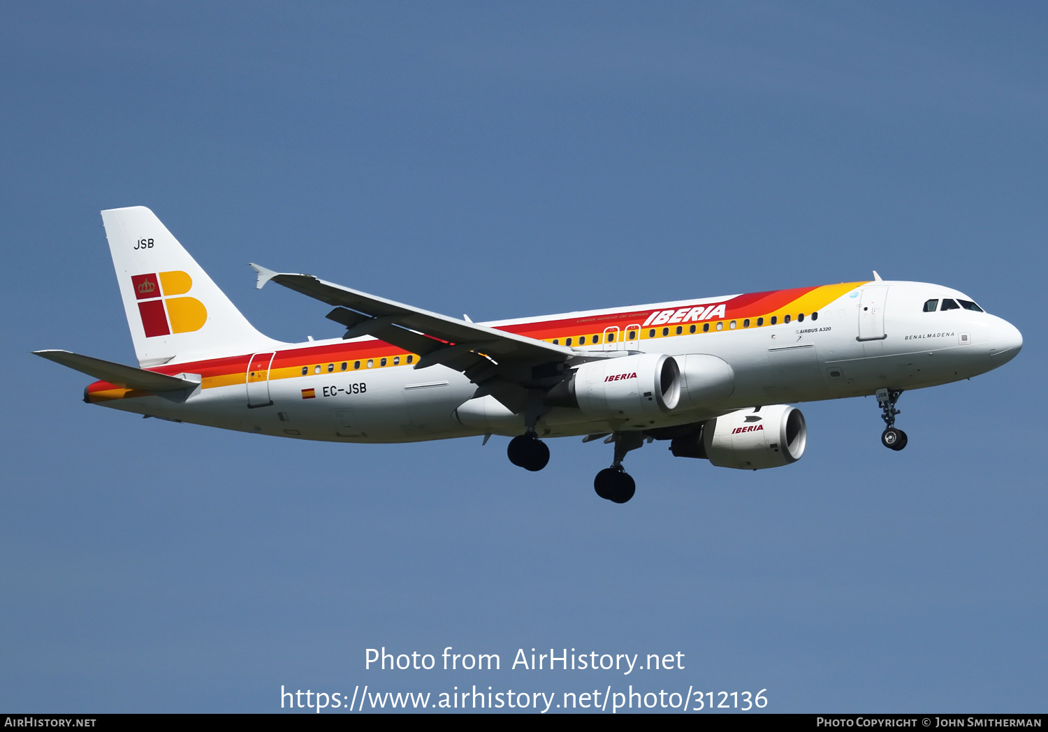 Aircraft Photo of EC-JSB | Airbus A320-214 | Iberia | AirHistory.net #312136