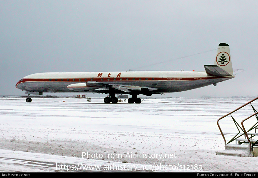 Aircraft Photo of OD-ADQ | De Havilland D.H. 106 Comet 4C | MEA - Middle East Airlines | AirHistory.net #312189