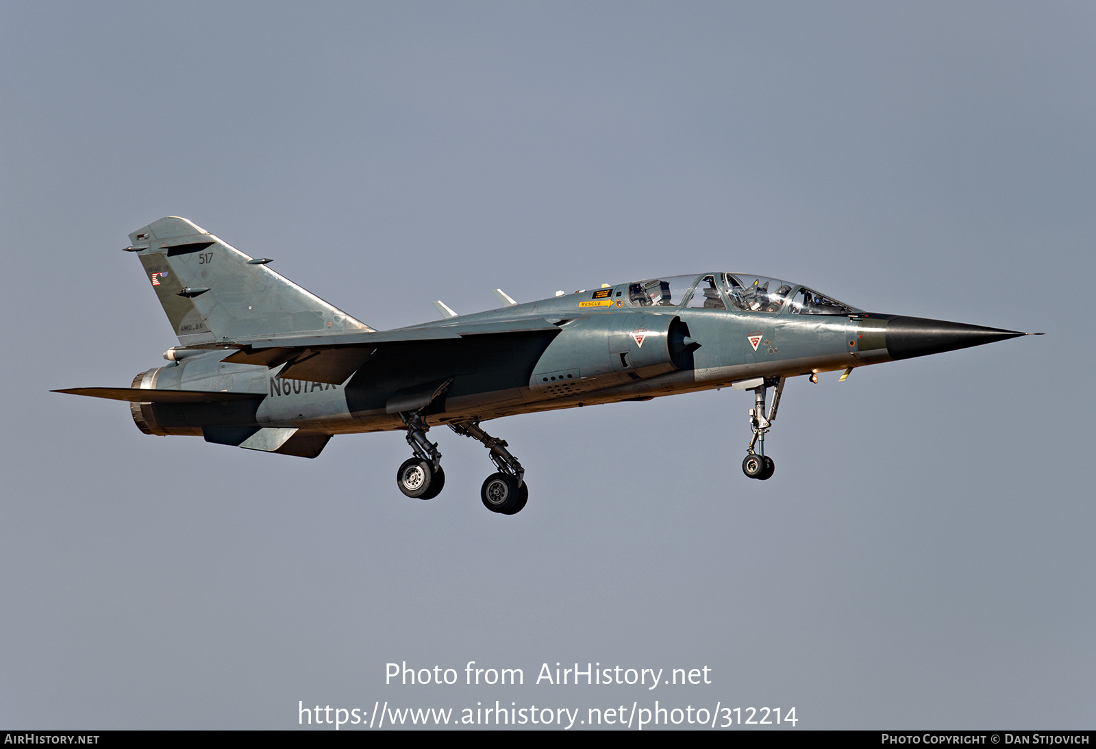 Aircraft Photo of N607AX / 517 | Dassault Mirage F1B | ATAC - Airborne Tactical Advantage Company | AirHistory.net #312214