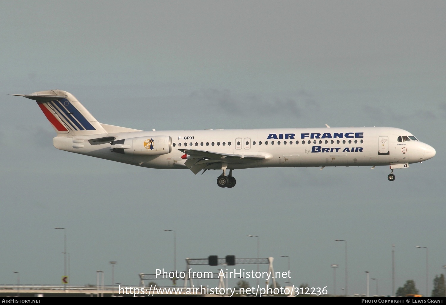 Aircraft Photo of F-GPXI | Fokker 100 (F28-0100) | Air France | AirHistory.net #312236