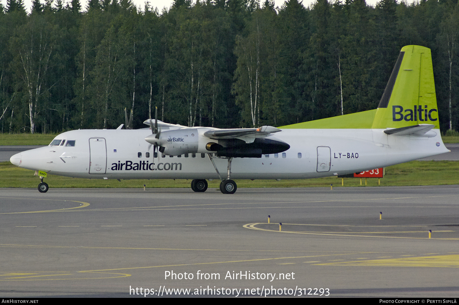 Aircraft Photo of LY-BAO | Fokker 50 | AirBaltic | AirHistory.net #312293