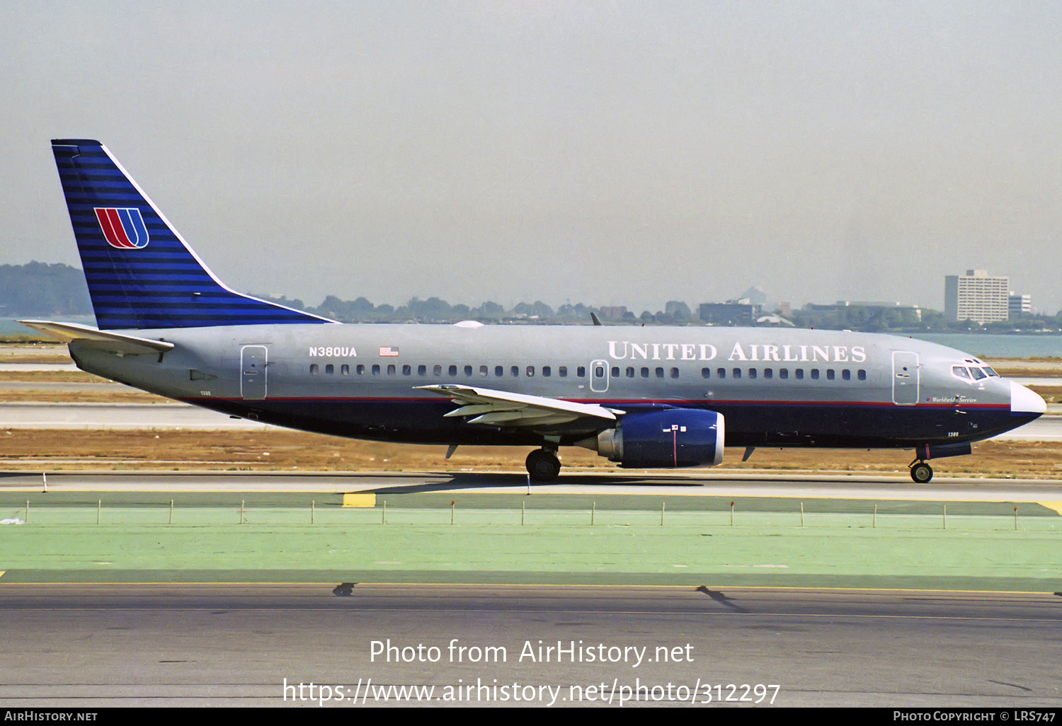 Aircraft Photo of N380UA | Boeing 737-322 | United Airlines | AirHistory.net #312297