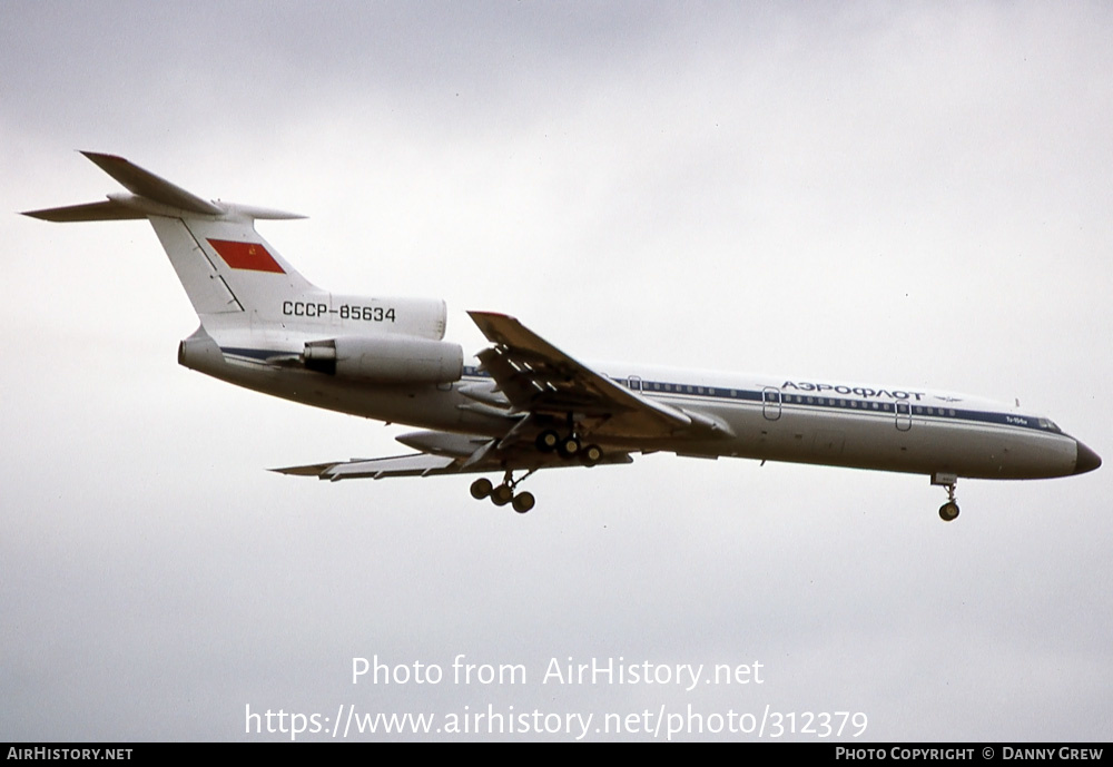 Aircraft Photo of CCCP-85634 | Tupolev Tu-154M | Aeroflot | AirHistory.net #312379