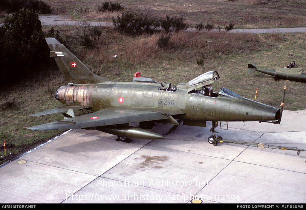 Aircraft Photo of G-290 | North American F-100D Super Sabre | Denmark - Air Force | AirHistory.net #312394