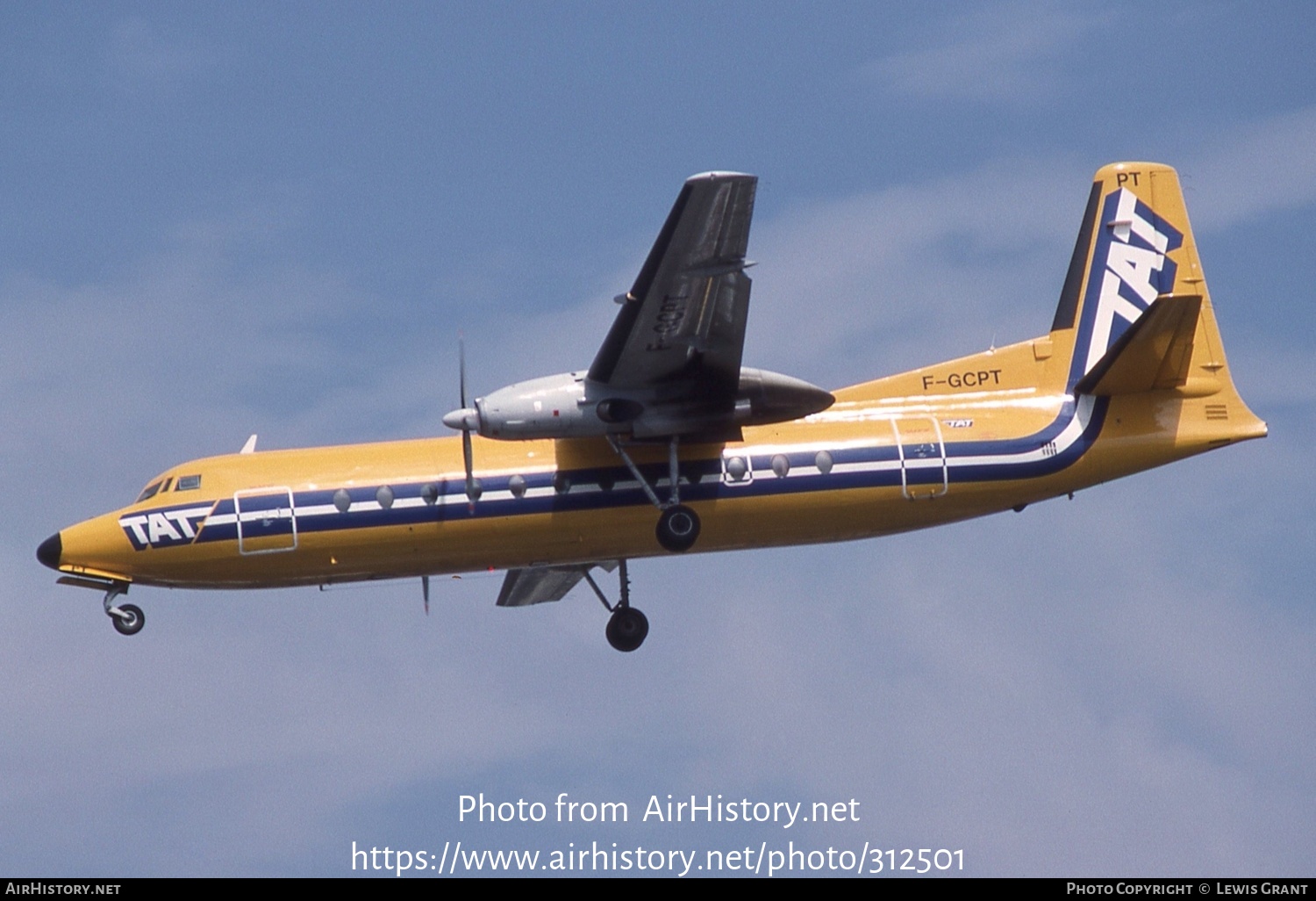 Aircraft Photo of F-GCPT | Fairchild Hiller FH-227B | TAT - Touraine Air Transport | AirHistory.net #312501