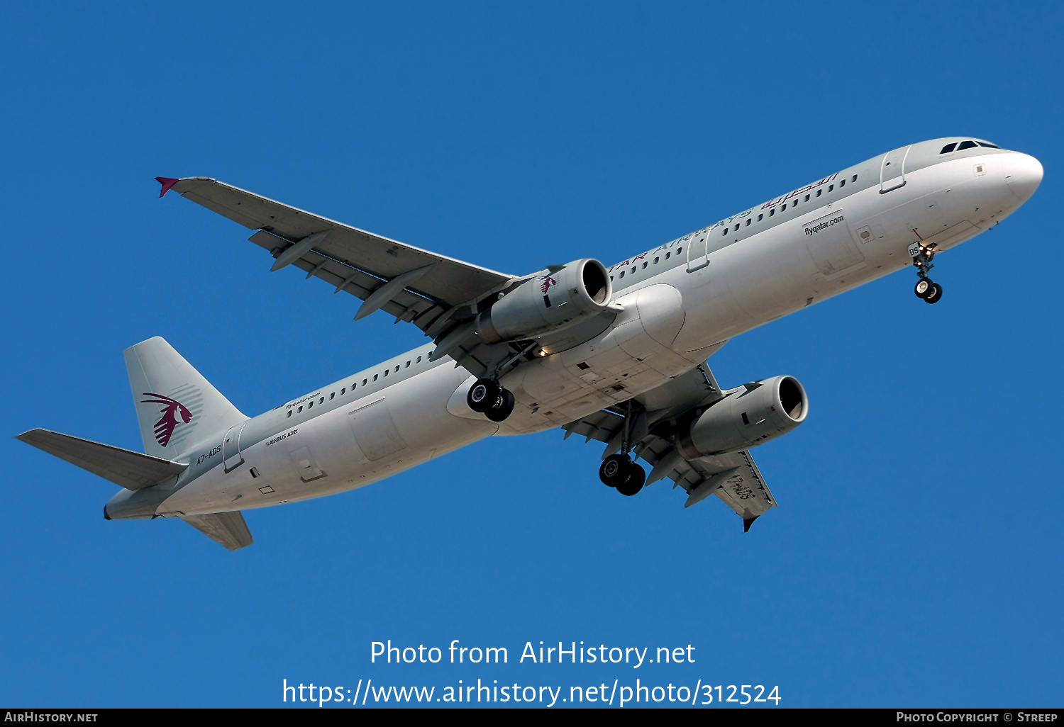 Aircraft Photo of A7-ADS | Airbus A321-231 | Qatar Airways | AirHistory.net #312524