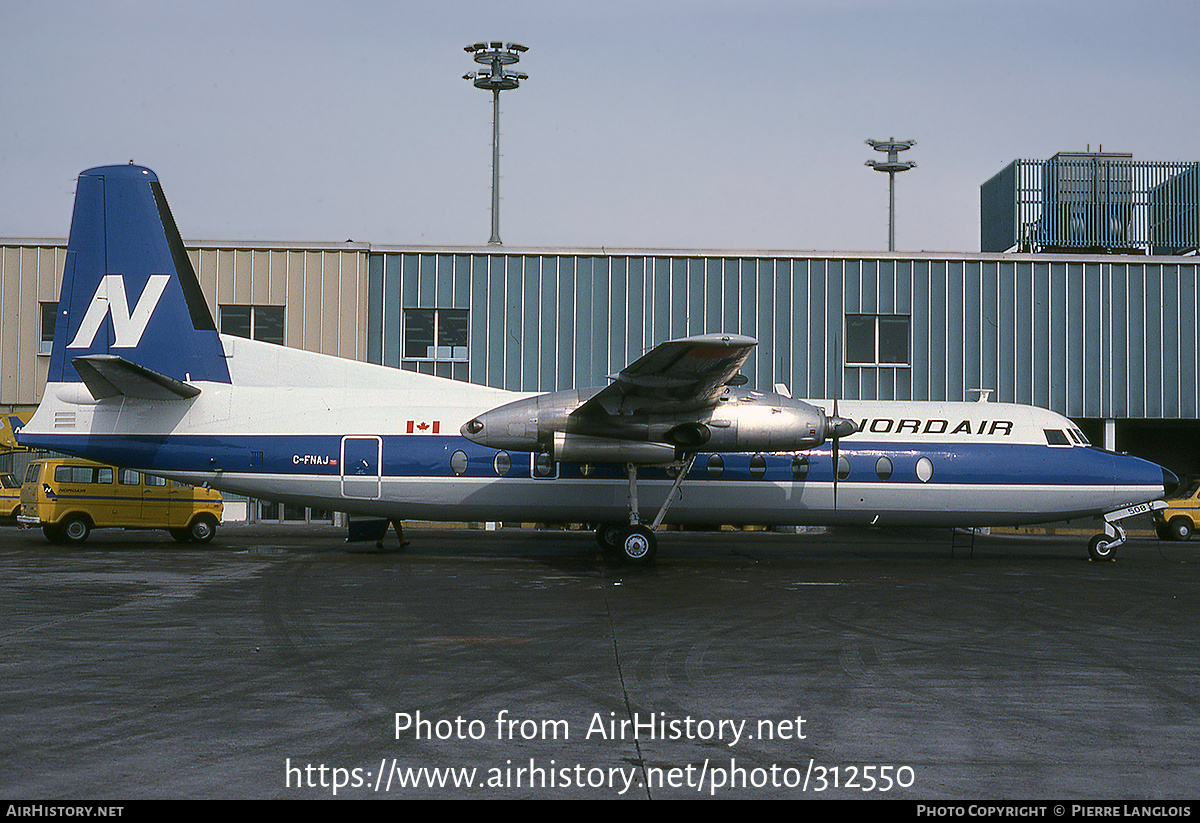 Aircraft Photo of C-FNAJ | Fairchild Hiller FH-227E | Nordair | AirHistory.net #312550