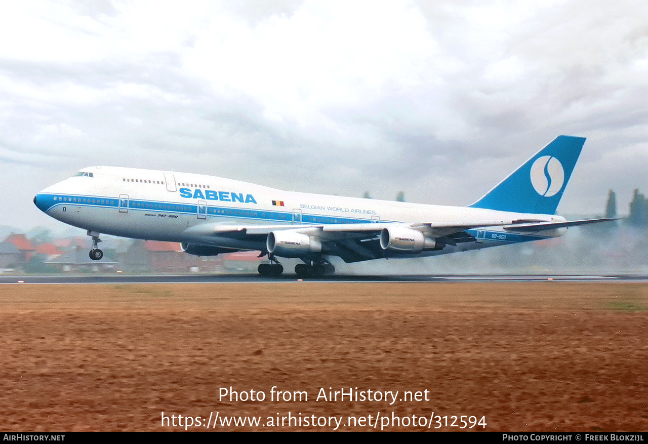 Aircraft Photo of OO-SGD | Boeing 747-329M | Sabena | AirHistory.net #312594