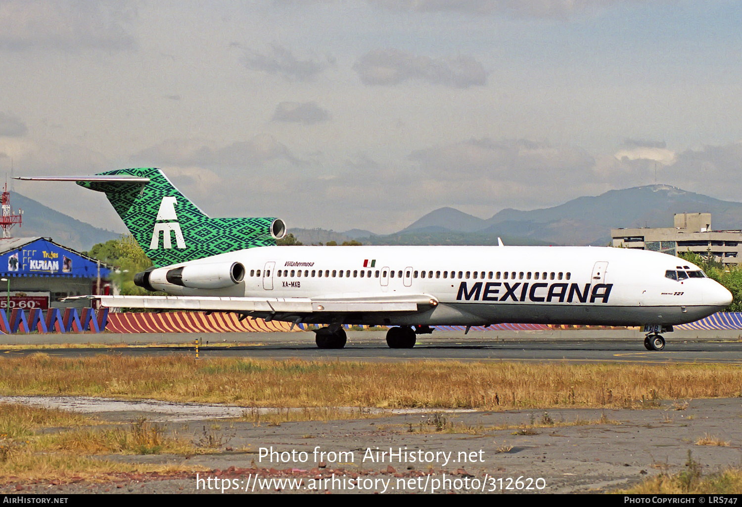 Aircraft Photo of XA-MXB | Boeing 727-264/Adv | Mexicana | AirHistory.net #312620