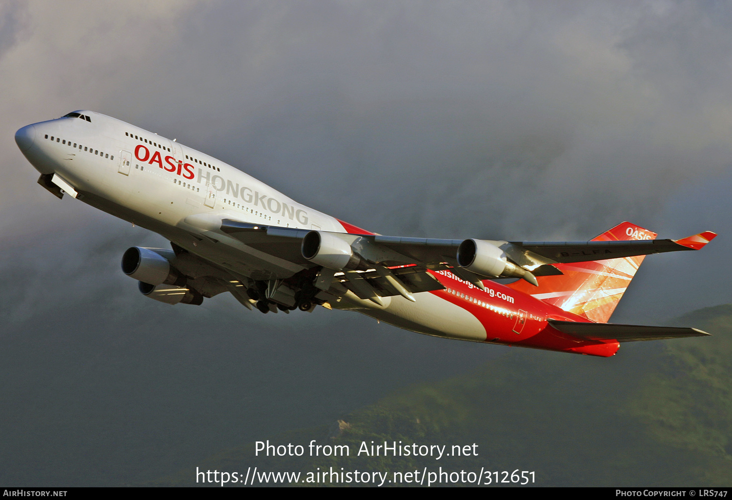 Aircraft Photo of B-LFA | Boeing 747-412 | Oasis Hong Kong Airlines | AirHistory.net #312651