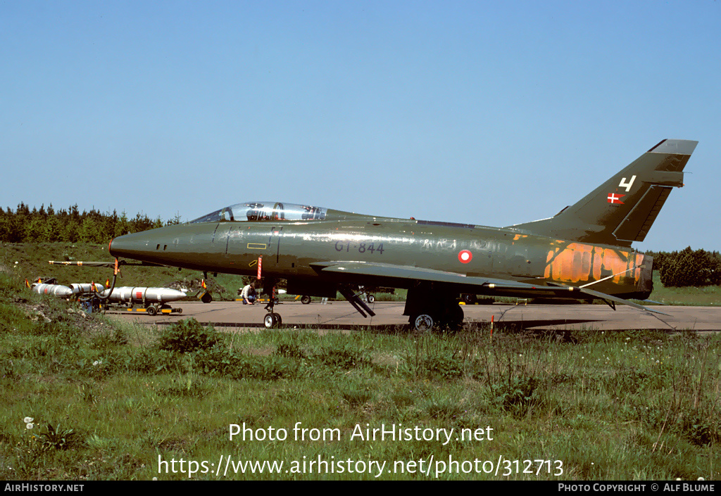 Aircraft Photo of GT-844 | North American TF-100F Super Sabre | Denmark - Air Force | AirHistory.net #312713