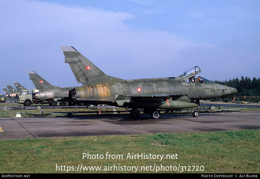 Aircraft Photo of G-744 | North American F-100D Super Sabre | Denmark - Air Force | AirHistory.net #312720