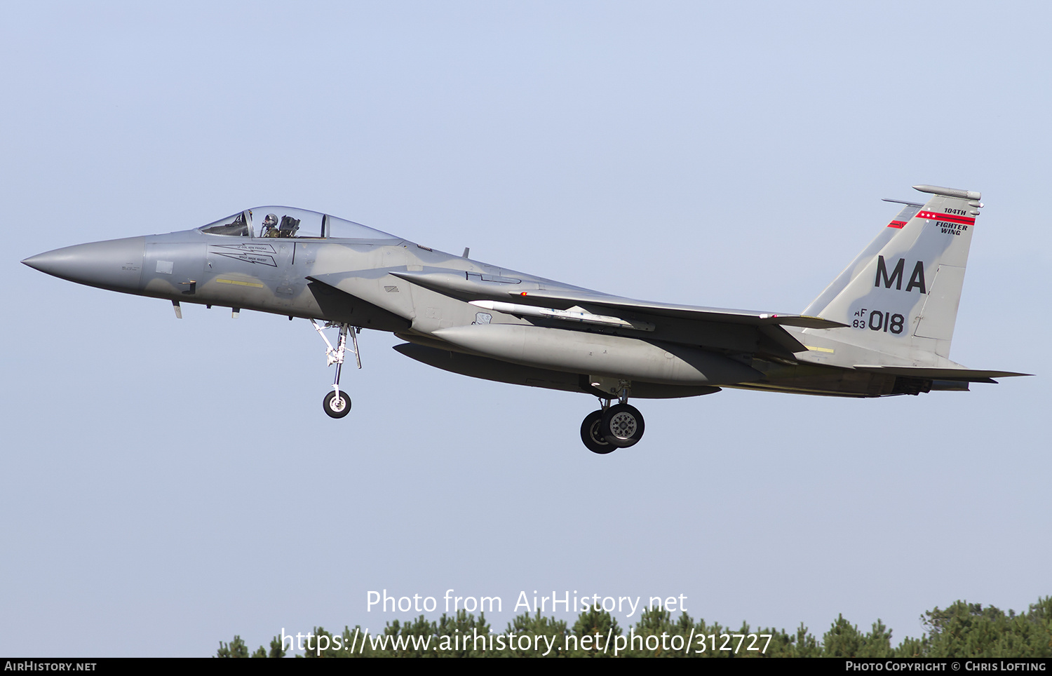 Aircraft Photo of 83-0018 / AF83-018 | McDonnell Douglas F-15C Eagle | USA - Air Force | AirHistory.net #312727