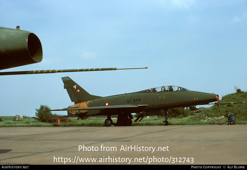 Aircraft Photo of GT-844 | North American TF-100F Super Sabre | Denmark - Air Force | AirHistory.net #312743