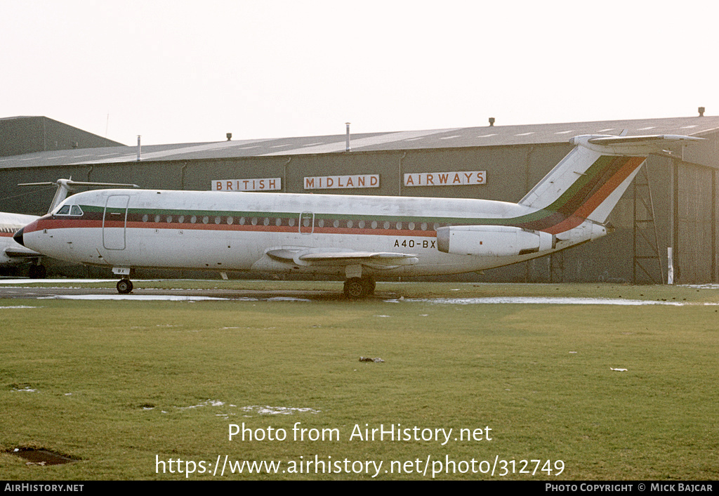 Aircraft Photo of A4O-BX | BAC 111-409AY One-Eleven | AirHistory.net #312749