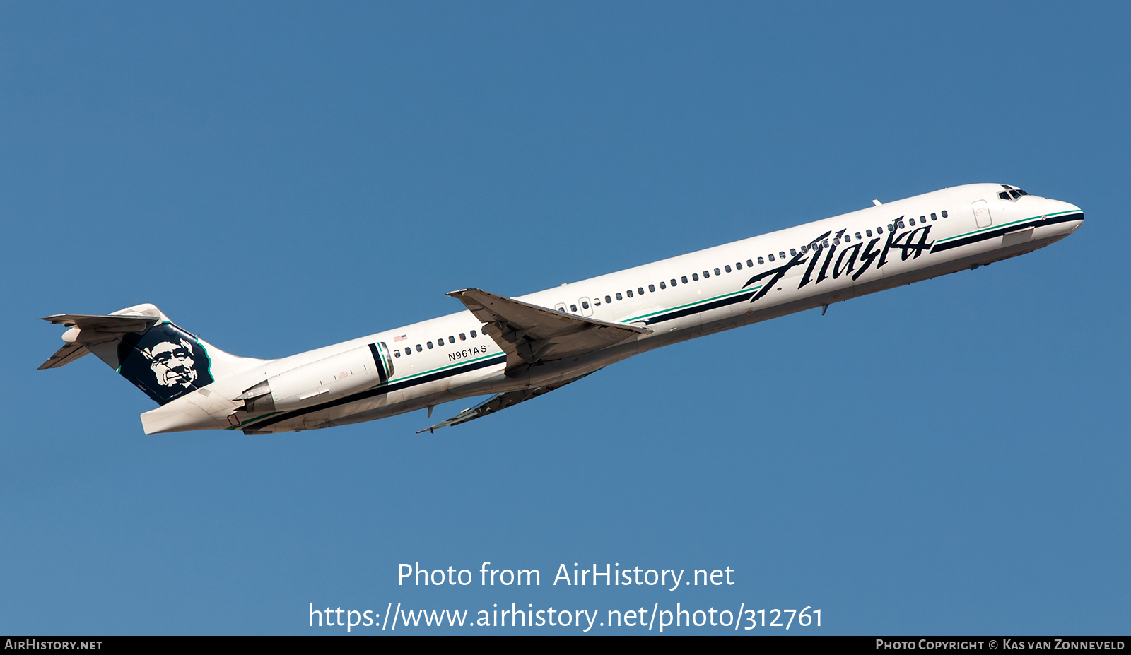 Aircraft Photo of N961AS | McDonnell Douglas MD-83 (DC-9-83) | Alaska Airlines | AirHistory.net #312761