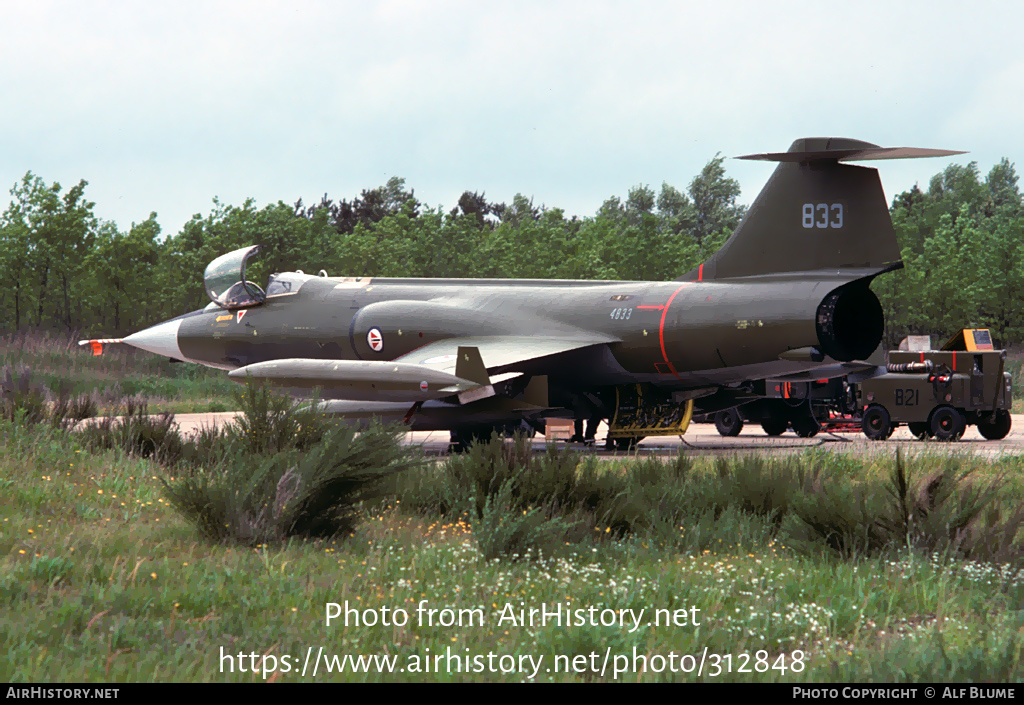 Aircraft Photo of 833 | Canadair CF-104 Starfighter | Norway - Air Force | AirHistory.net #312848