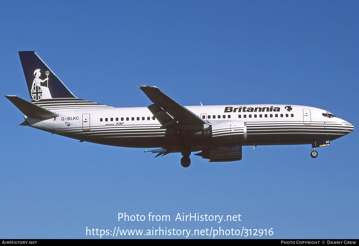 Aircraft Photo of G-BLKC | Boeing 737-3T5 | Britannia Airways | AirHistory.net #312916