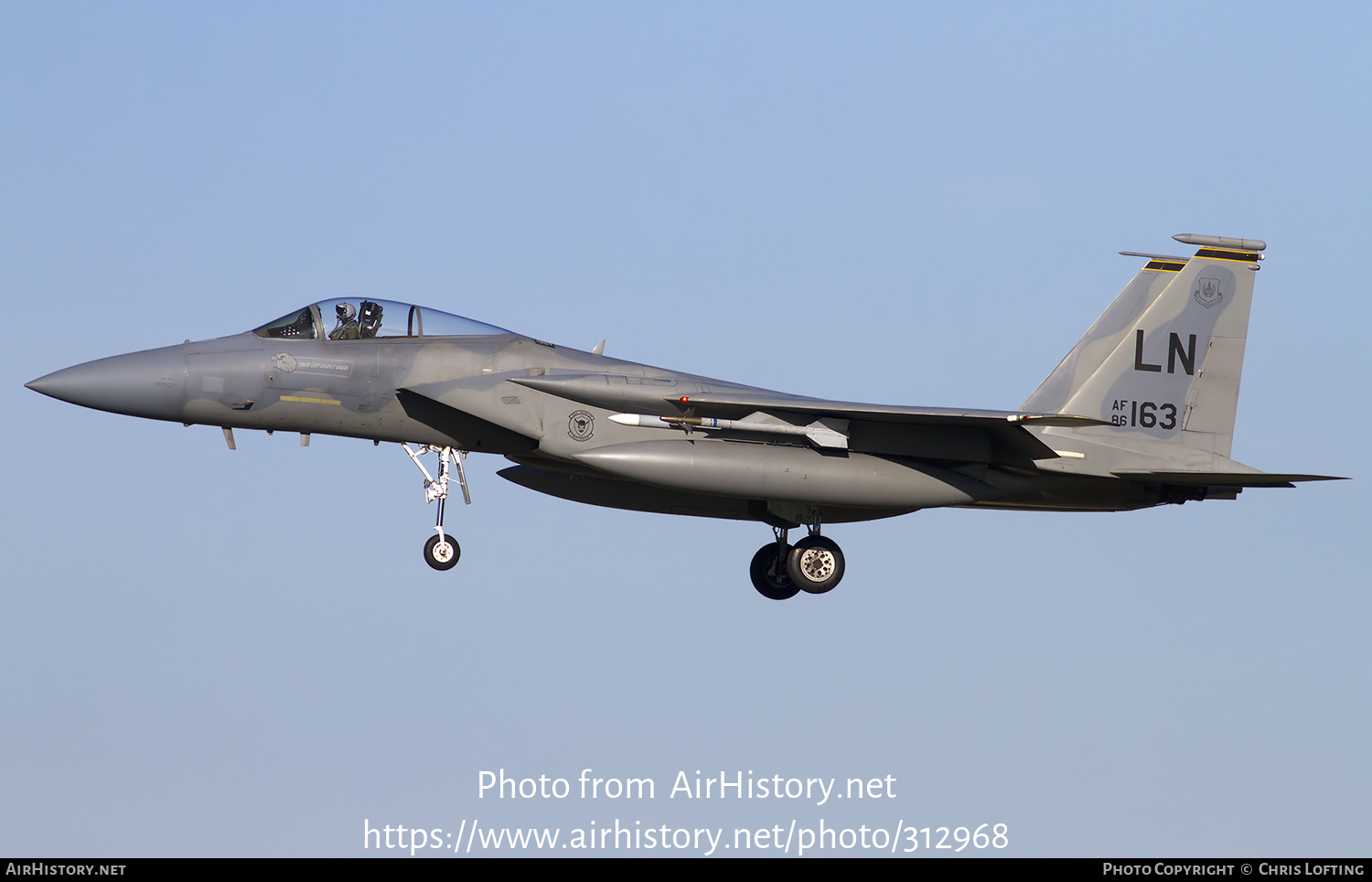 Aircraft Photo of 86-0163 / AF86-163 | McDonnell Douglas F-15C Eagle | USA - Air Force | AirHistory.net #312968