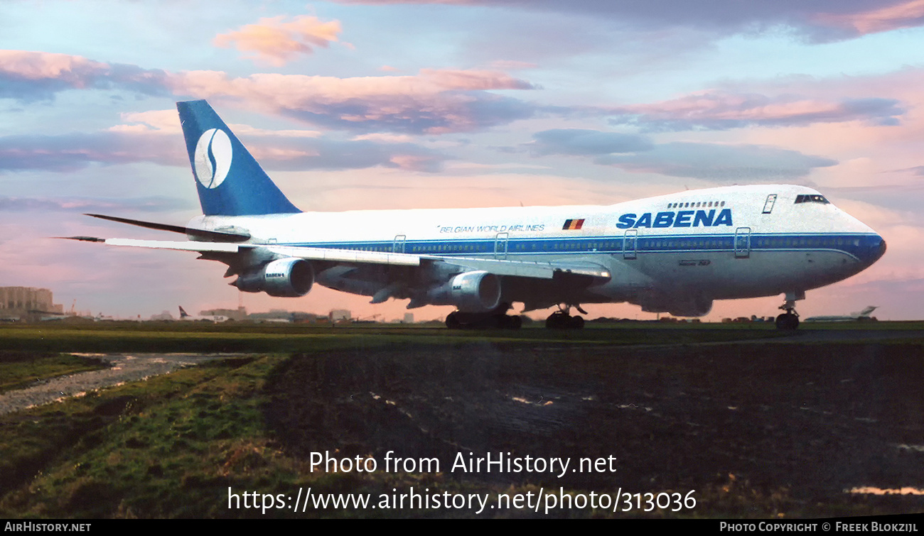 Aircraft Photo of OO-SGA | Boeing 747-129(M) | Sabena | AirHistory.net #313036