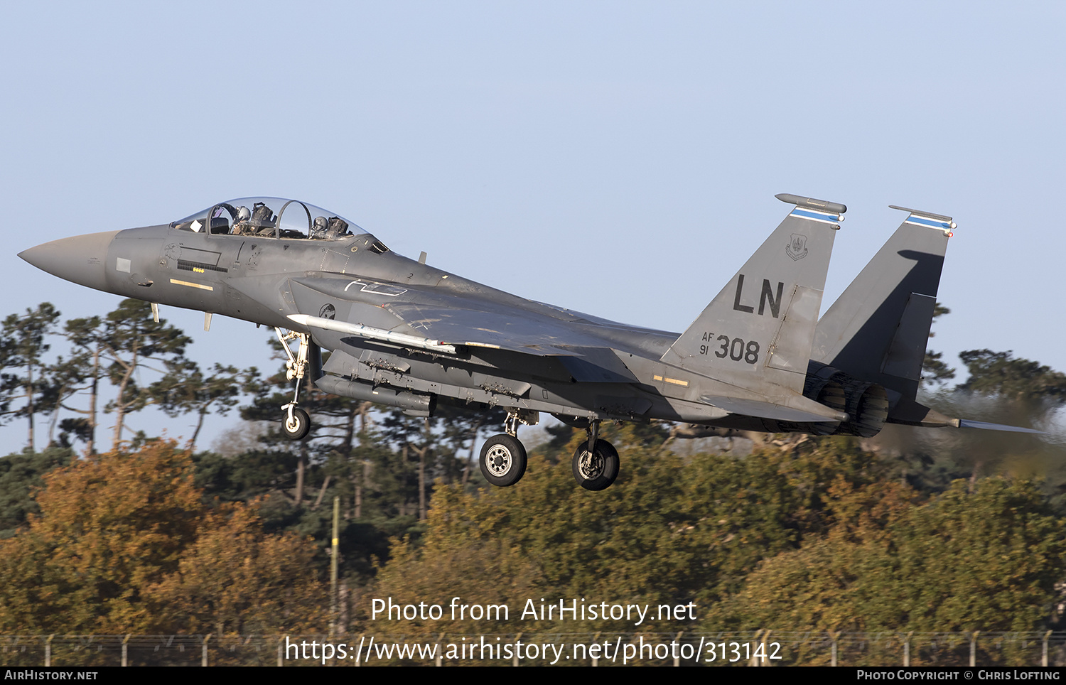 Aircraft Photo of 91-0308 / AF91-308 | McDonnell Douglas F-15E Strike Eagle | USA - Air Force | AirHistory.net #313142