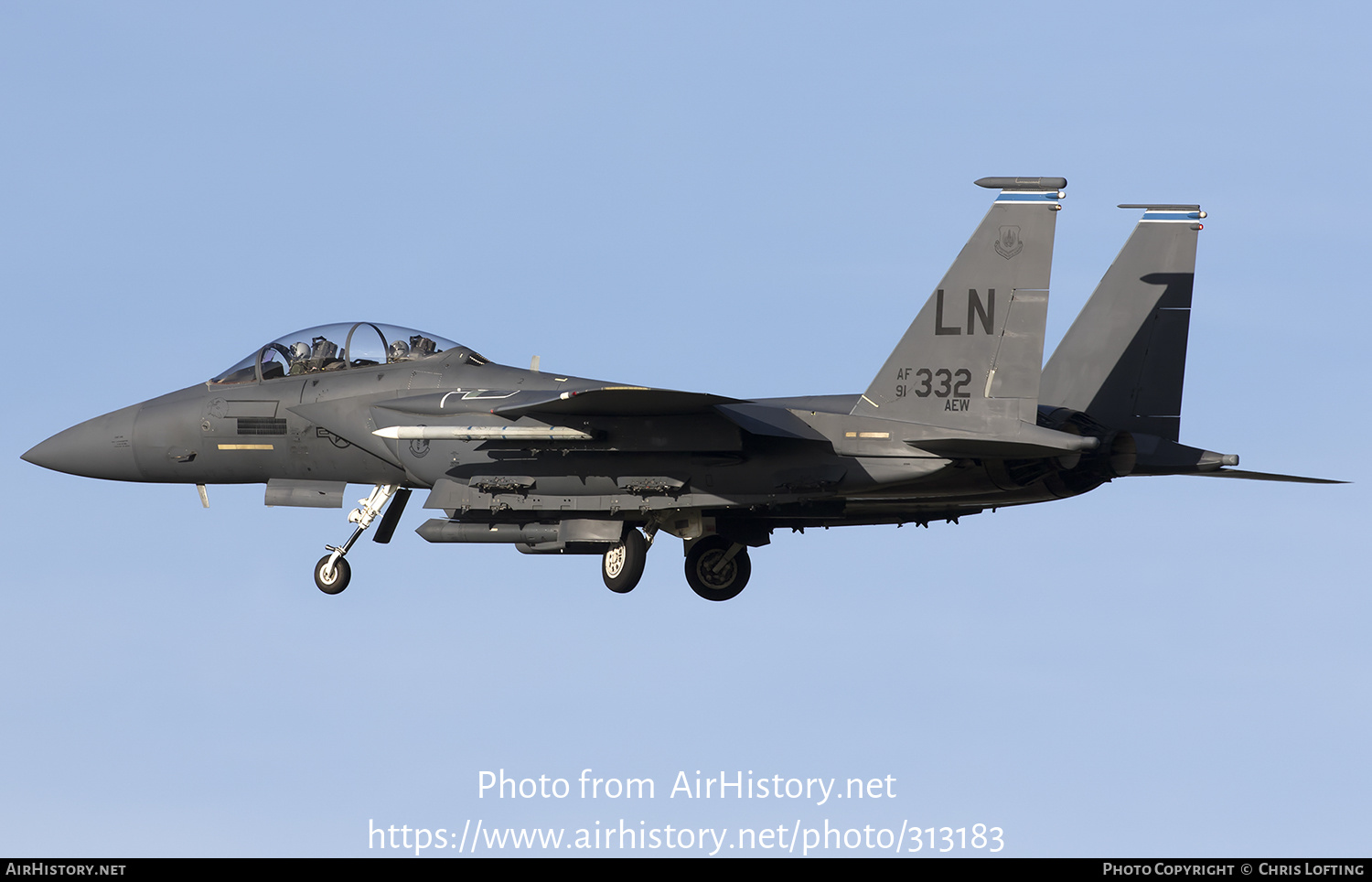 Aircraft Photo of 91-0332 / AF91-332 | McDonnell Douglas F-15E Strike Eagle | USA - Air Force | AirHistory.net #313183