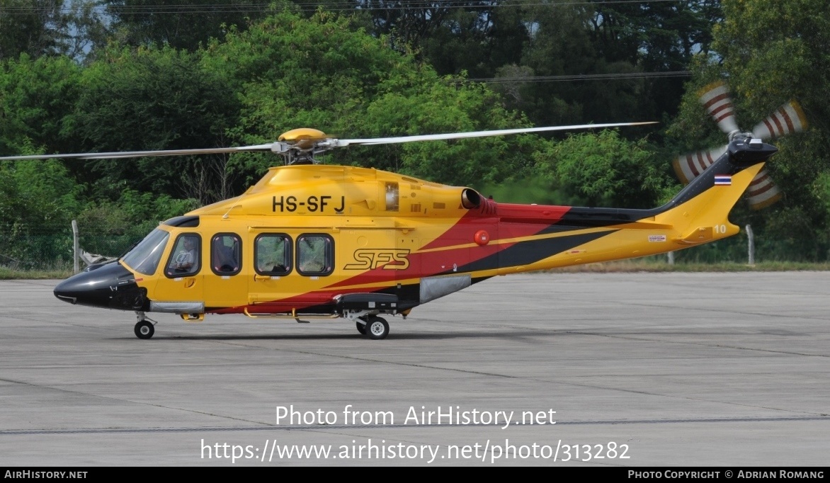 Aircraft Photo of HS-SFJ | AgustaWestland AW-139 | SFS Aviation - Si-Chang Flying Services | AirHistory.net #313282