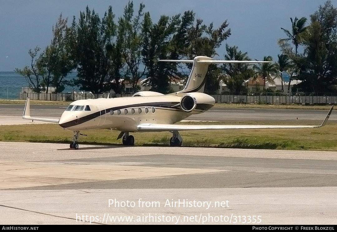 Aircraft Photo of G-YAAZ | Gulfstream Aerospace G-V-SP Gulfstream G550 | Ocean Sky | AirHistory.net #313355