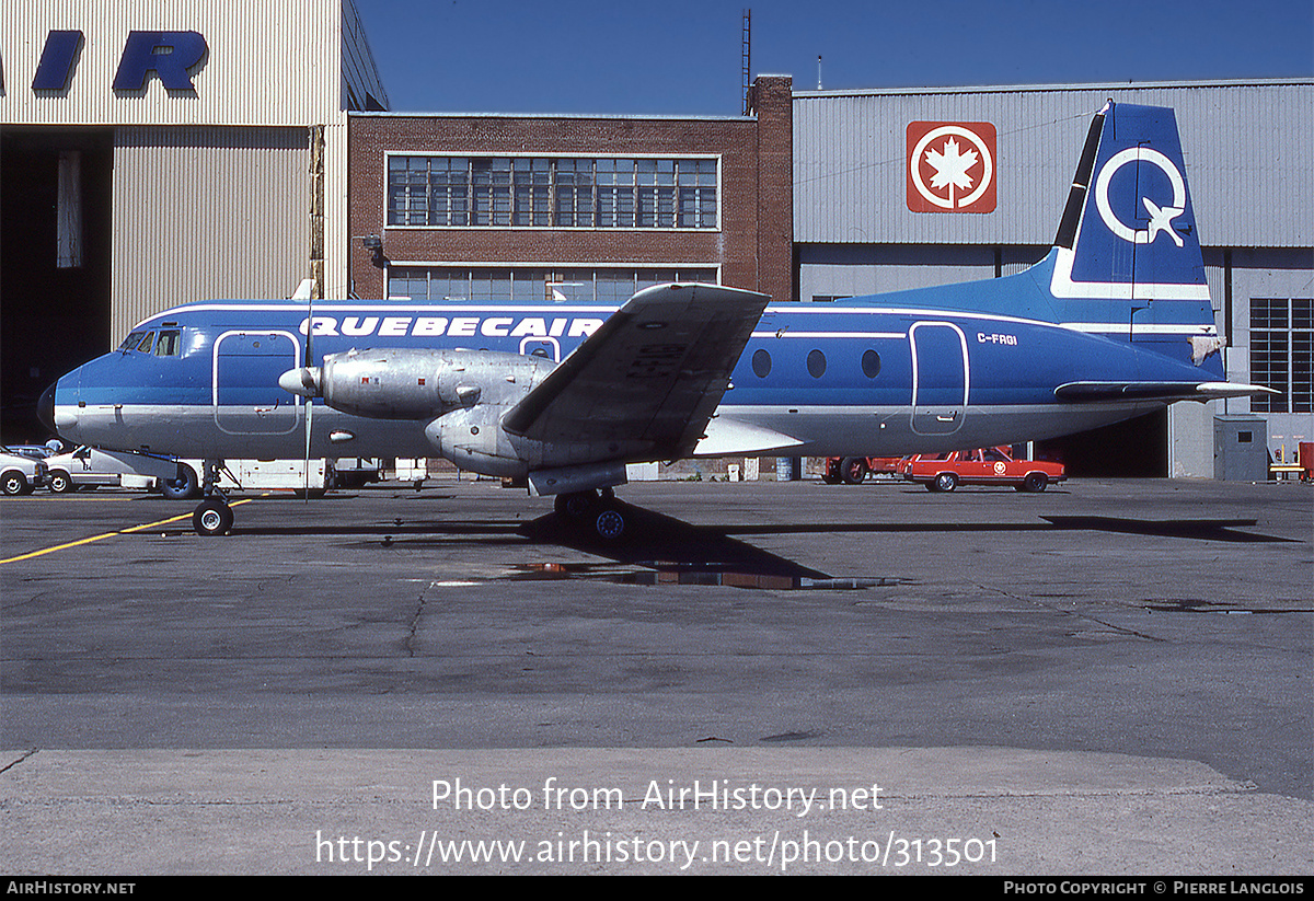 Aircraft Photo of C-FAGI | Hawker Siddeley HS-748 Srs2A/276 | Quebecair | AirHistory.net #313501