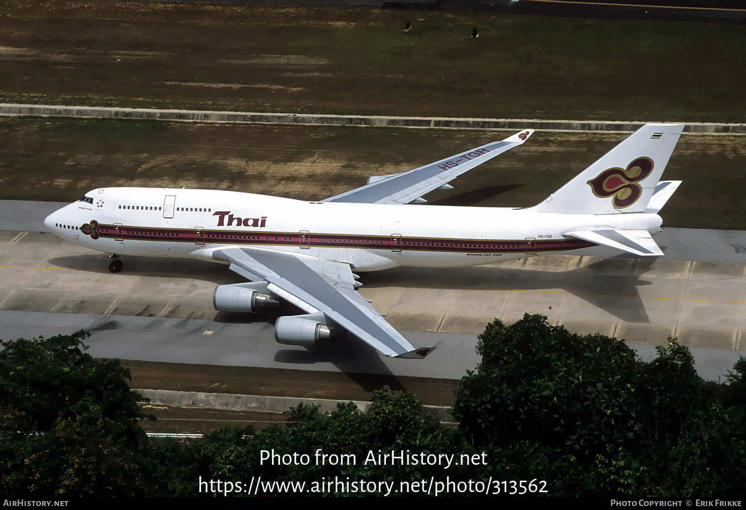 Aircraft Photo of HS-TGR | Boeing 747-4D7 | Thai Airways International | AirHistory.net #313562