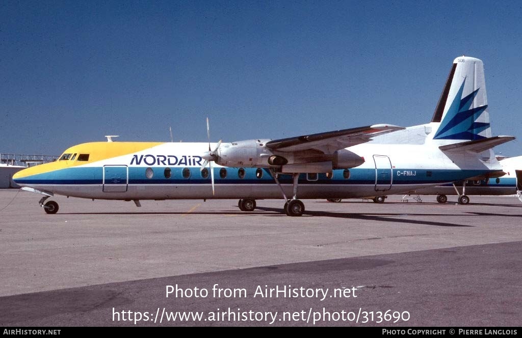 Aircraft Photo of C-FNAJ | Fairchild Hiller FH-227E | Nordair | AirHistory.net #313690