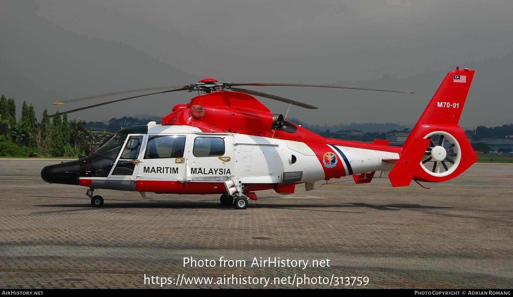 Aircraft Photo of M70-01 | Airbus Helicopters AS365N3 Dauphin 2 | Malaysia - Coast Guard | AirHistory.net #313759