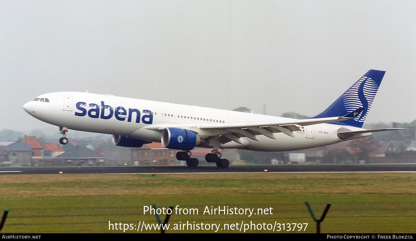 Aircraft Photo of OO-SFQ | Airbus A330-223 | Sabena | AirHistory.net #313797