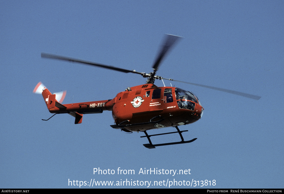 Aircraft Photo of HB-XGY | MBB BO-105CBS-2 | Swiss Air Rescue - Rettungsflugwacht | AirHistory.net #313818