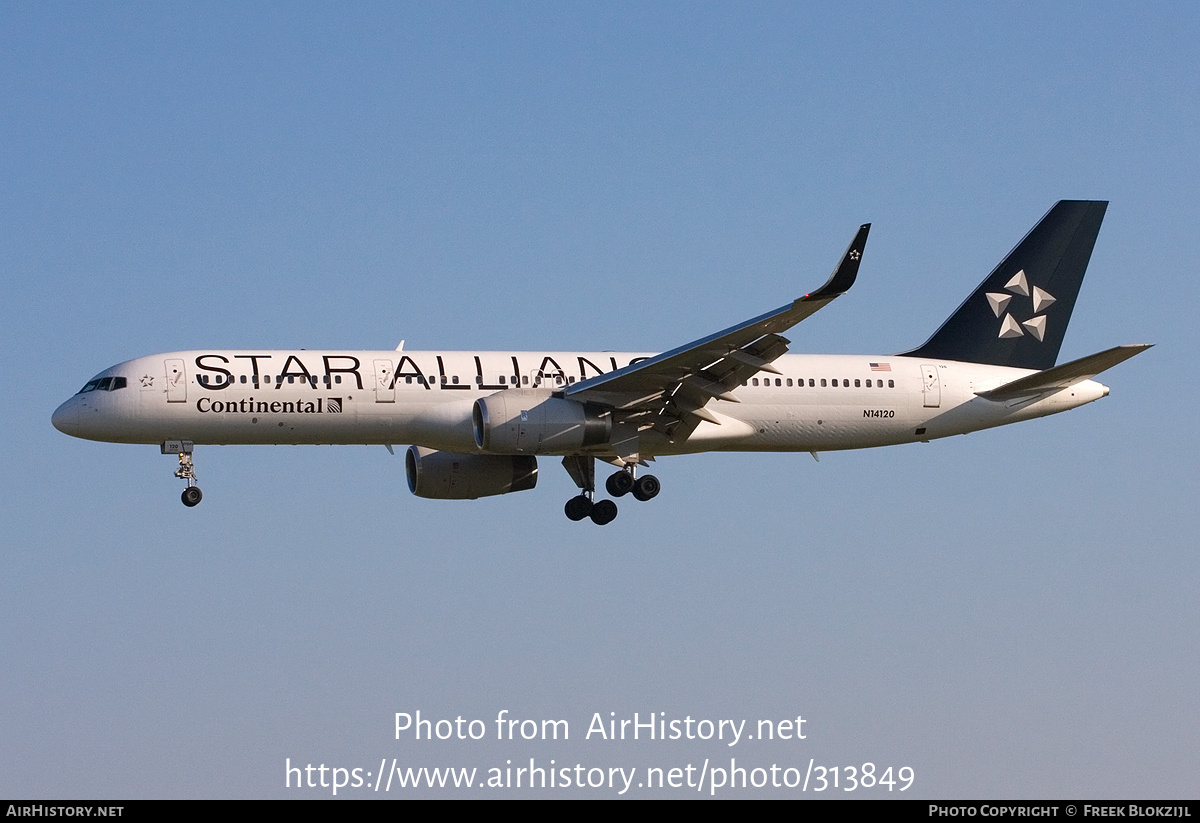 Aircraft Photo of N14120 | Boeing 757-224 | Continental Airlines | AirHistory.net #313849