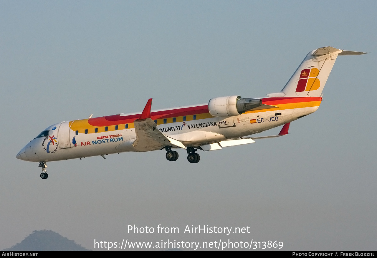 Aircraft Photo of EC-JCO | Bombardier CRJ-200ER (CL-600-2B19) | Iberia Regional | AirHistory.net #313869