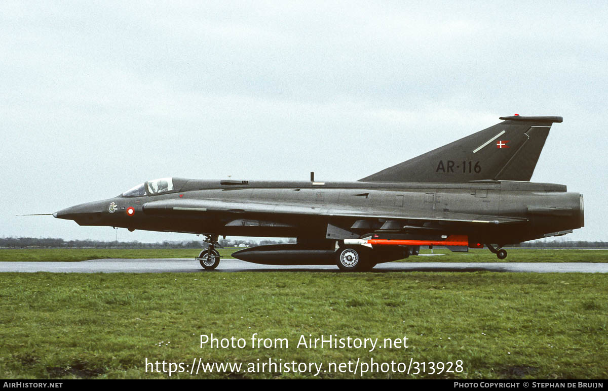 Aircraft Photo of AR-116 | Saab RF-35 Draken | Denmark - Air Force | AirHistory.net #313928