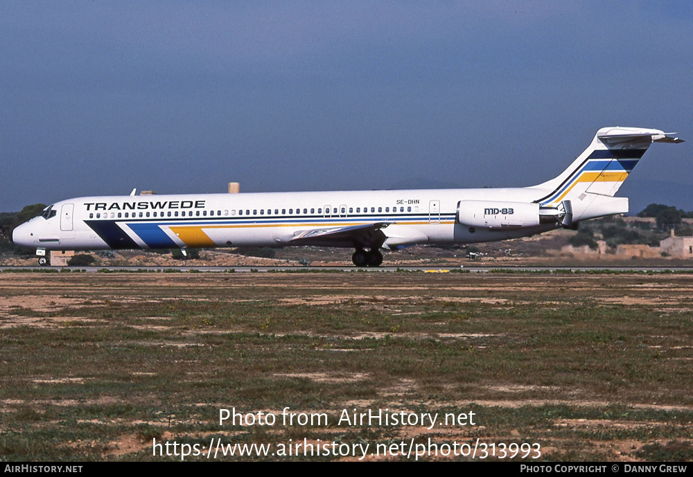 Aircraft Photo of SE-DHN | McDonnell Douglas MD-83 (DC-9-83) | Transwede Airways | AirHistory.net #313993