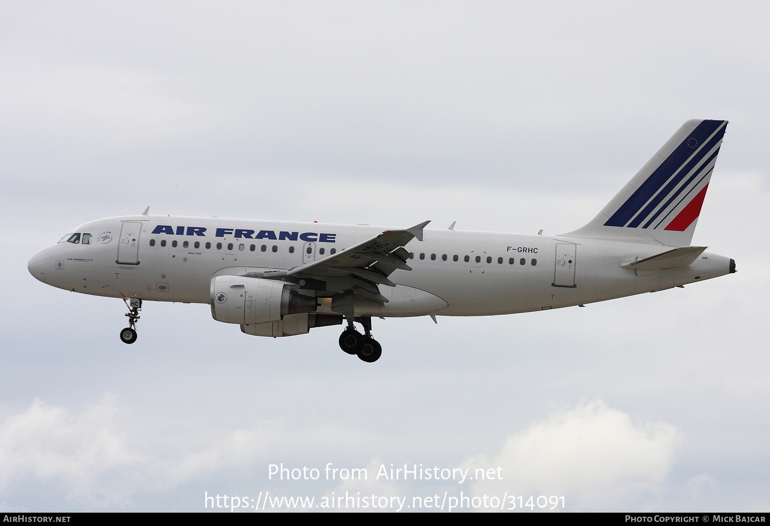 Aircraft Photo of F-GRHC | Airbus A319-111 | Air France | AirHistory.net #314091