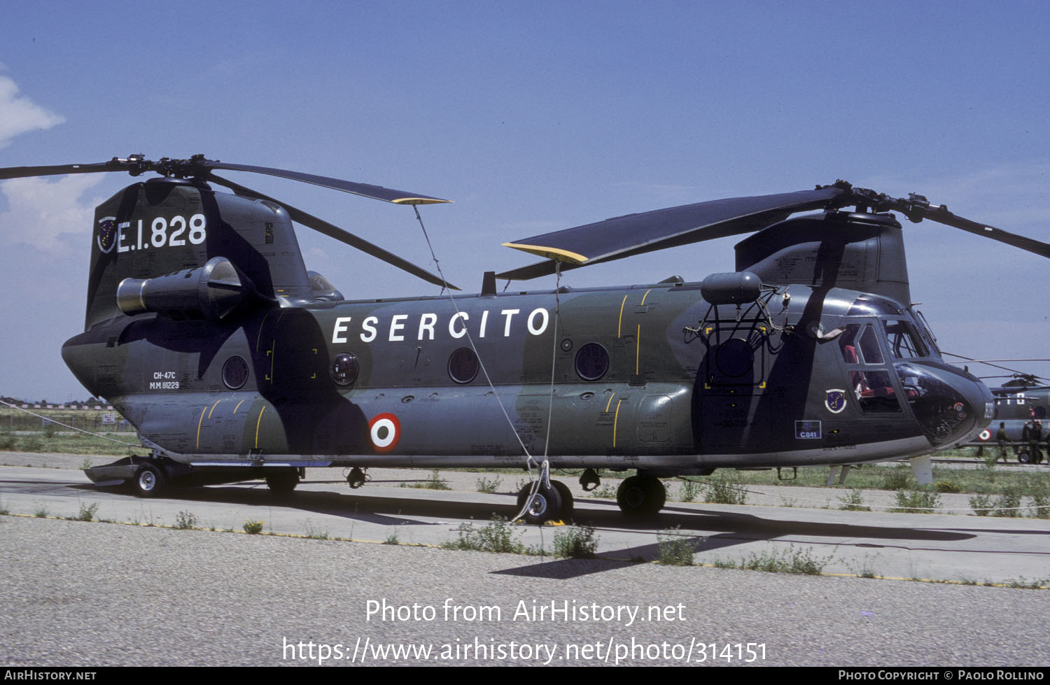 Aircraft Photo of MM81229 | Boeing Vertol CH-47C Chinook | Italy - Army | AirHistory.net #314151