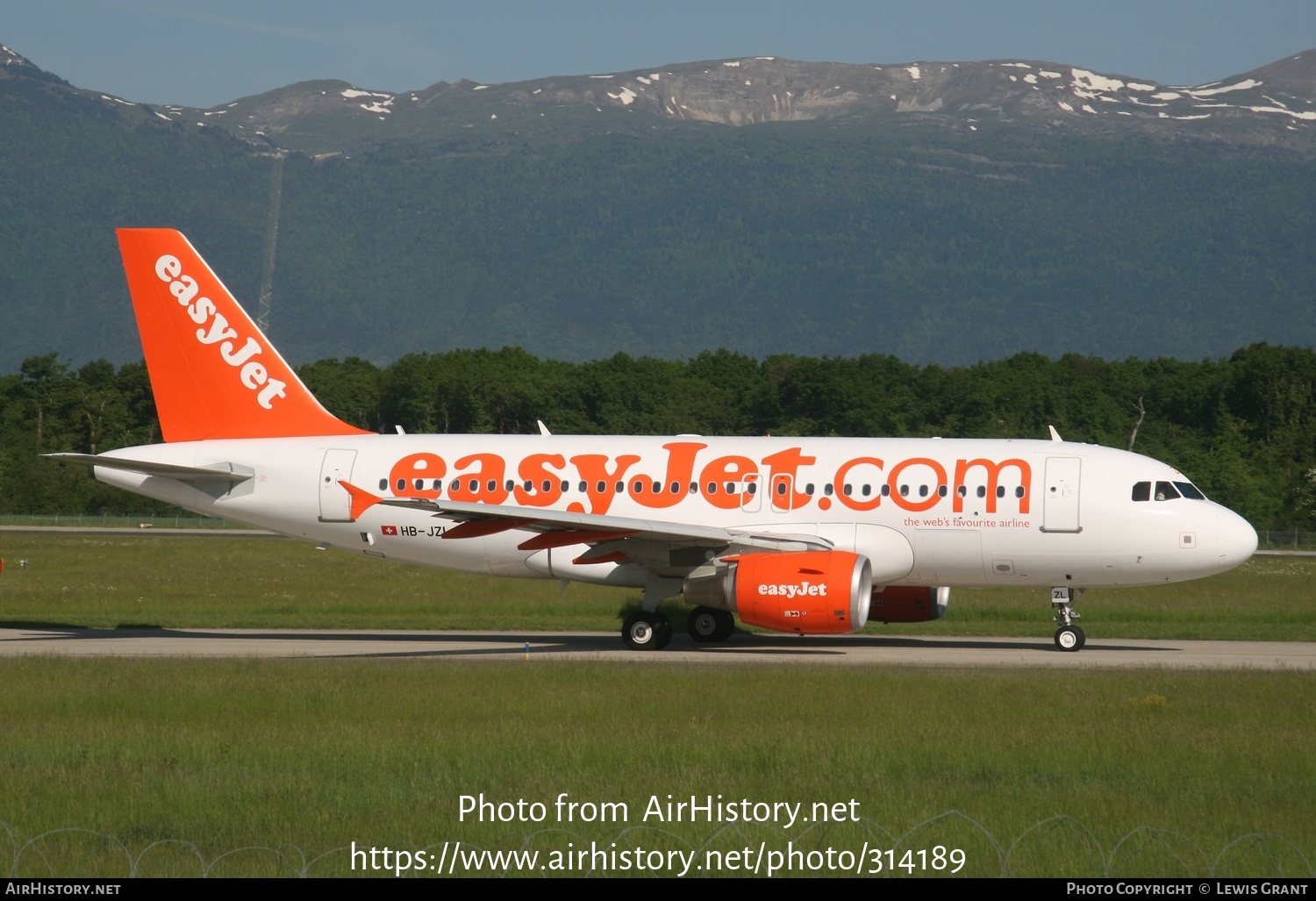 Aircraft Photo of HB-JZL | Airbus A319-111 | EasyJet | AirHistory.net #314189