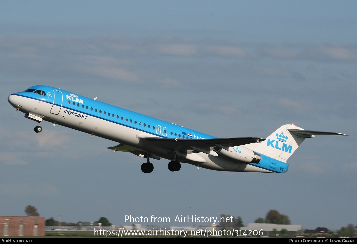 Aircraft Photo of PH-OFJ | Fokker 100 (F28-0100) | KLM Cityhopper | AirHistory.net #314206