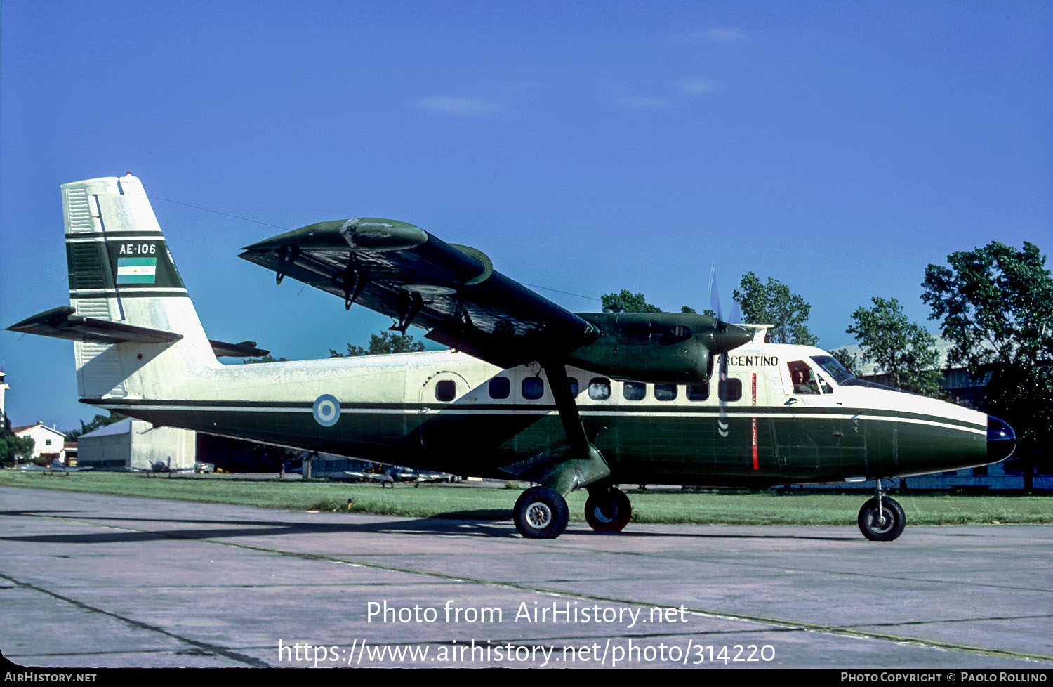 Aircraft Photo of AE-106 | De Havilland Canada DHC-6-200 Twin Otter | Argentina - Army | AirHistory.net #314220