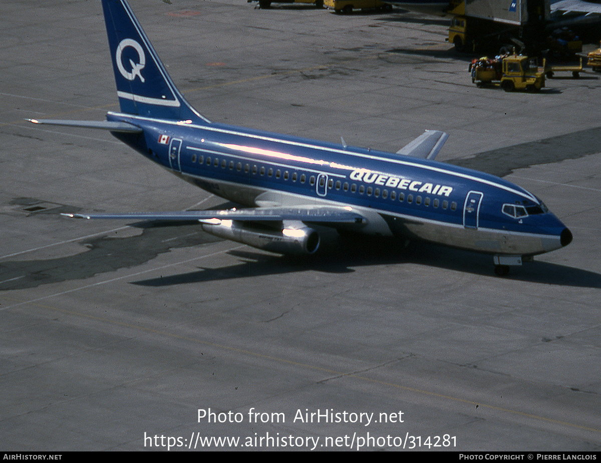 Aircraft Photo of C-GQBQ | Boeing 737-2L9/Adv | Quebecair | AirHistory.net #314281